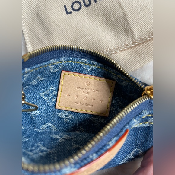 Louis Vuitton Denim remix Key holder with Pouch New Full set - Picture 8 of 12